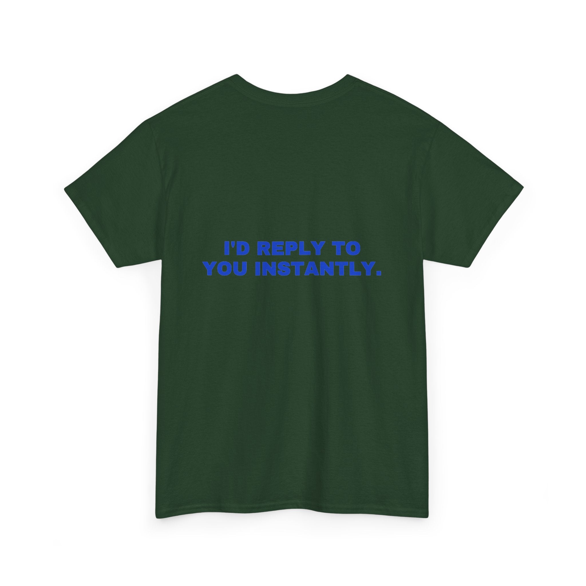 I'd reply to you instantly. Cobalt print (dark)