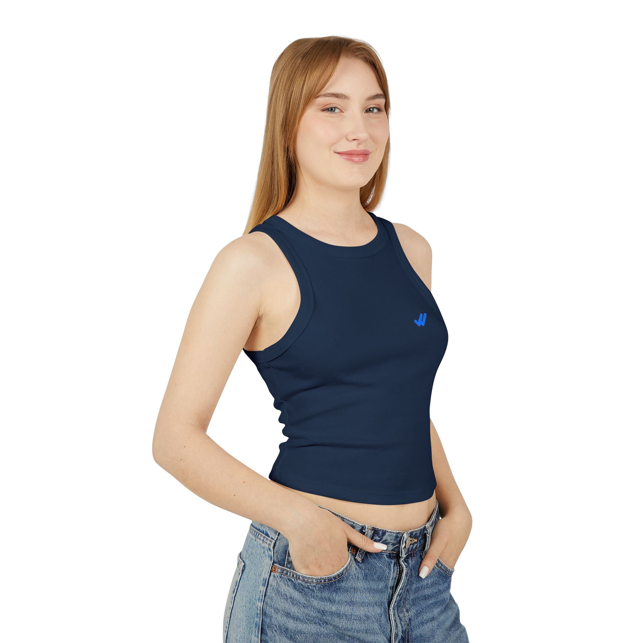 Allergic to the second date. Statement Ribbed Crop Tank - Funny Flirty Dating Gift for Her | Seen Zoned