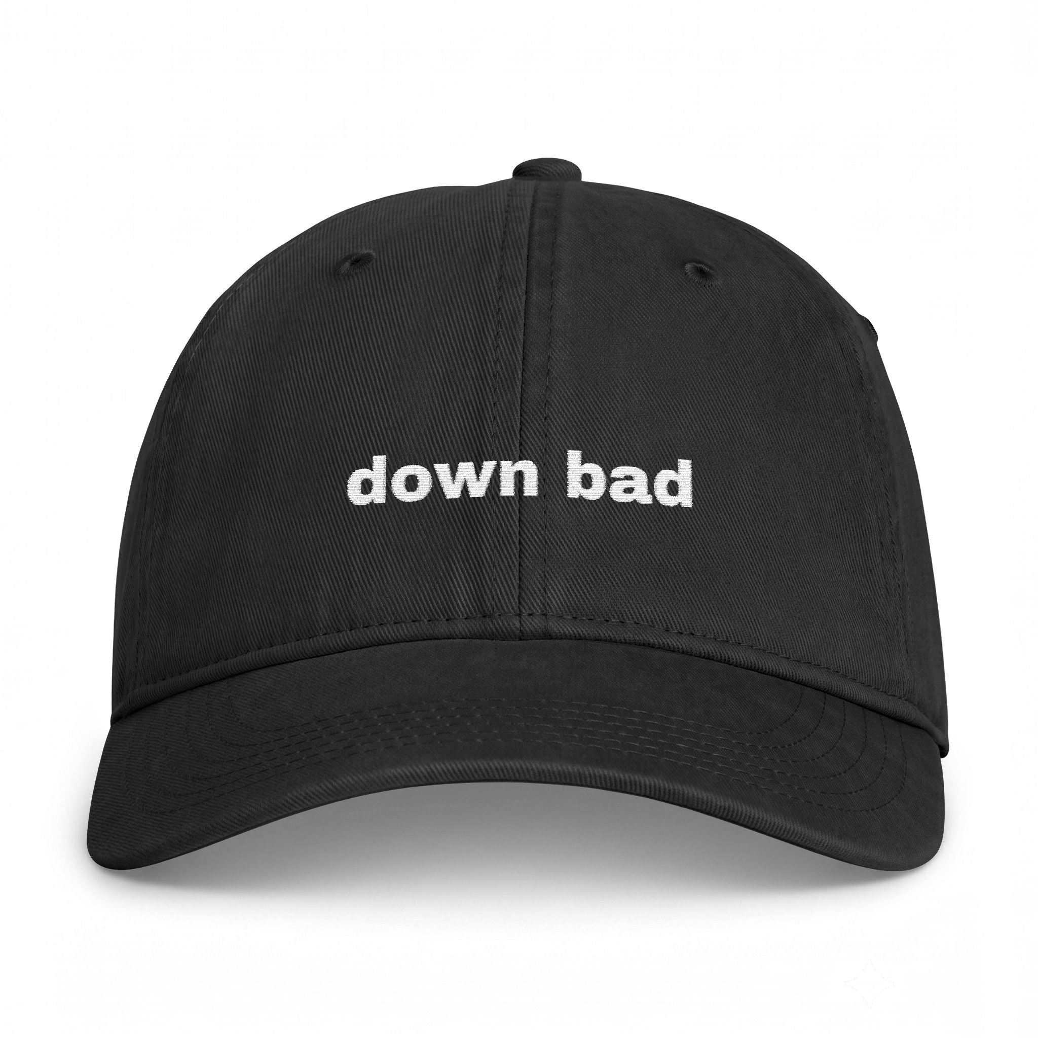 Down Bad Embroidered Cap - Comfort Colors Garment-Washed Dad Hat | Seen Zoned