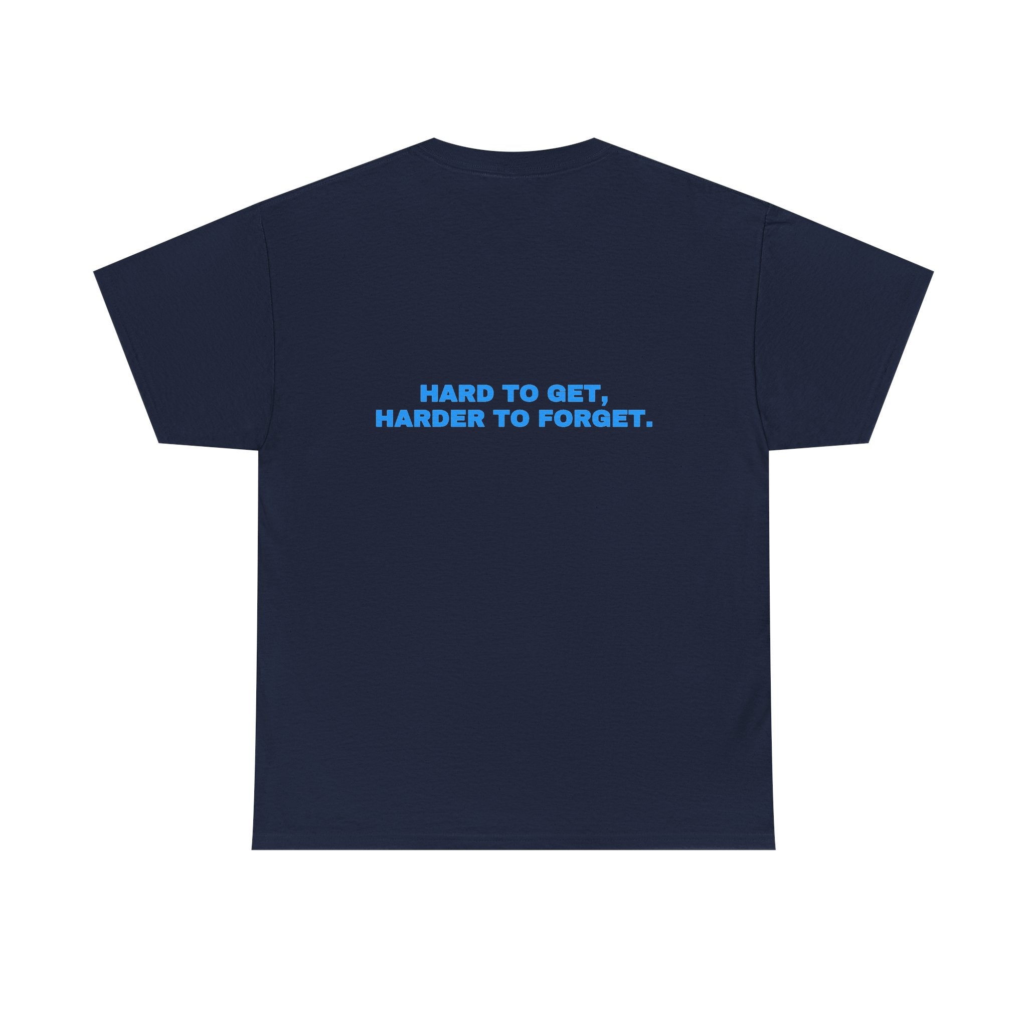 Hard to get, harder to forget. Sky print (dark)
