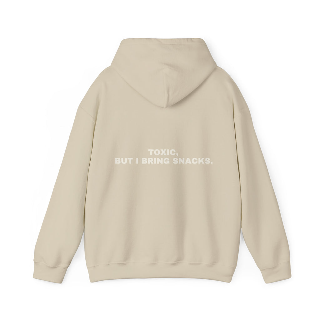 Toxic, but I bring snacks. Statement Hoodie - Funny Flirty Dating Gift, Gen-Z Read-Receipt Humor | Seen Zoned