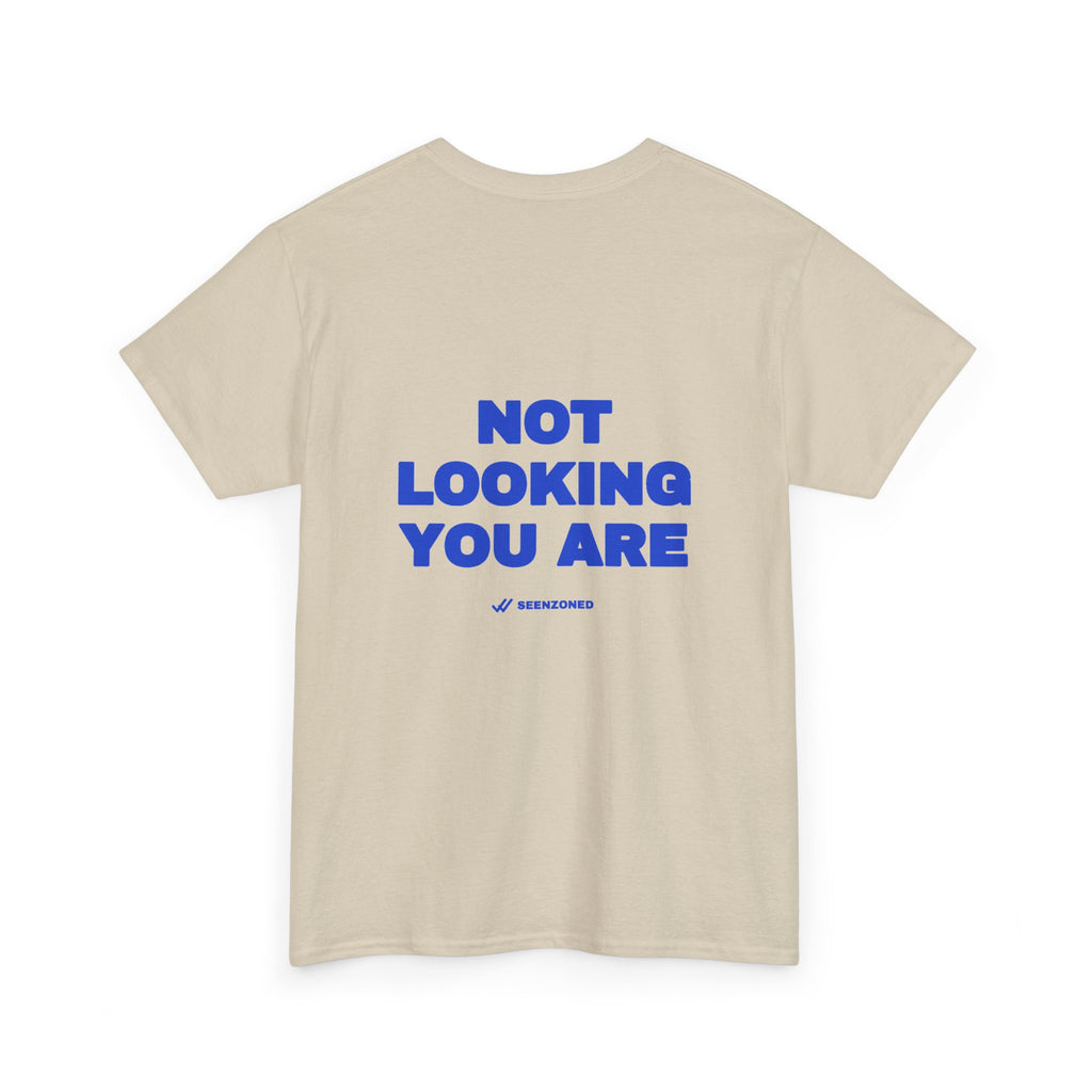 Not looking. You are. Tee · Cobalt