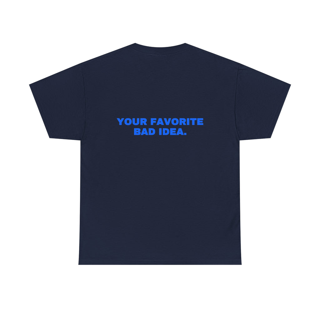 Your favorite bad idea. Royal print (dark)
