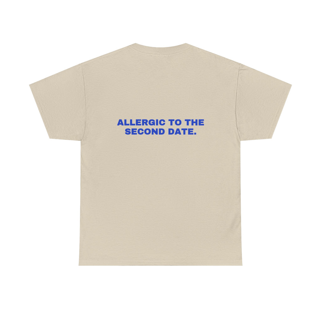 Allergic to the second date. Cobalt print