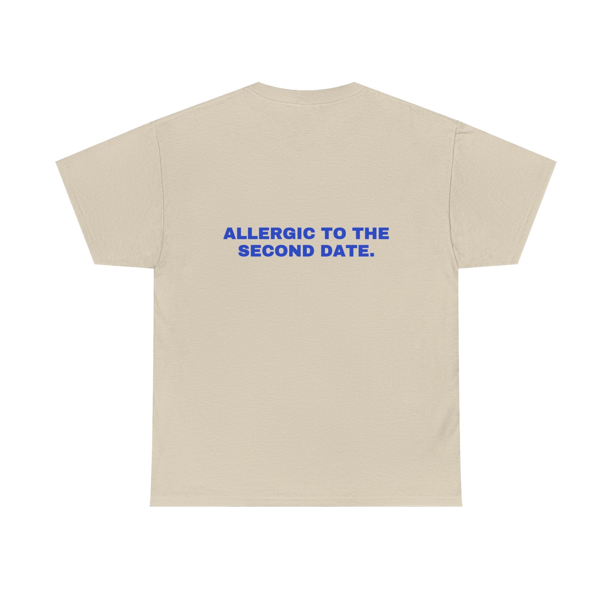 Allergic to the second date. Cobalt print