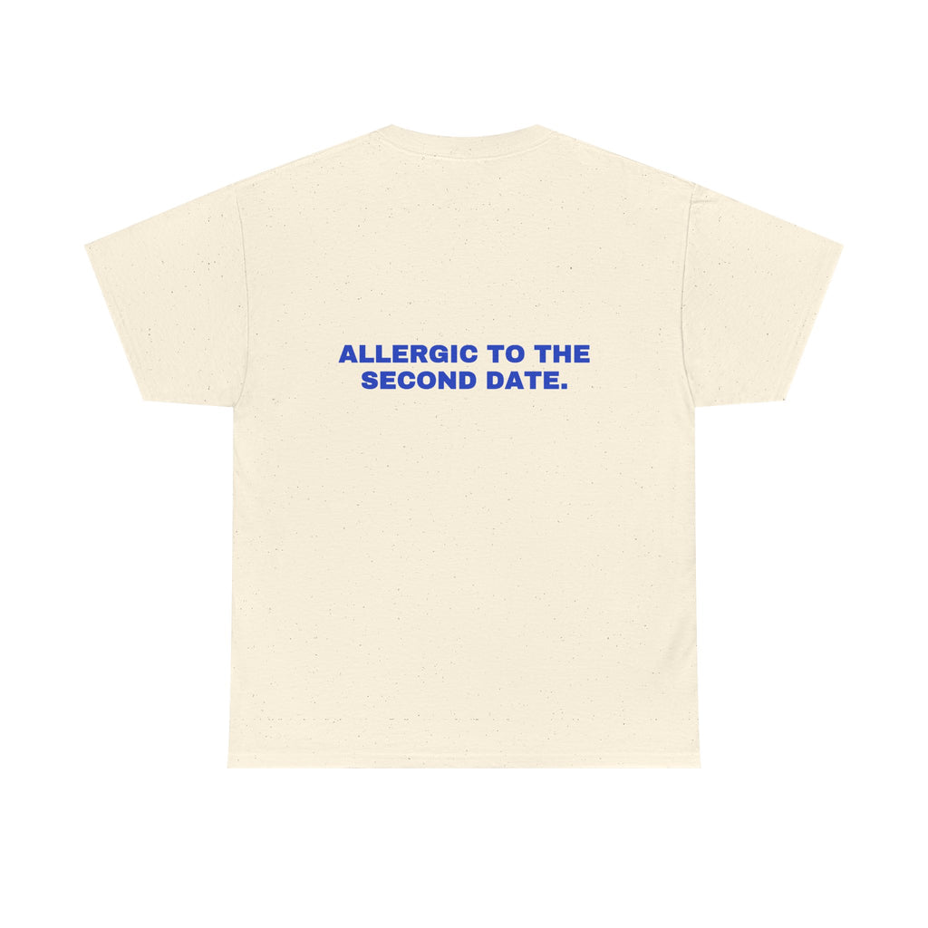 Allergic to the second date. Cobalt print