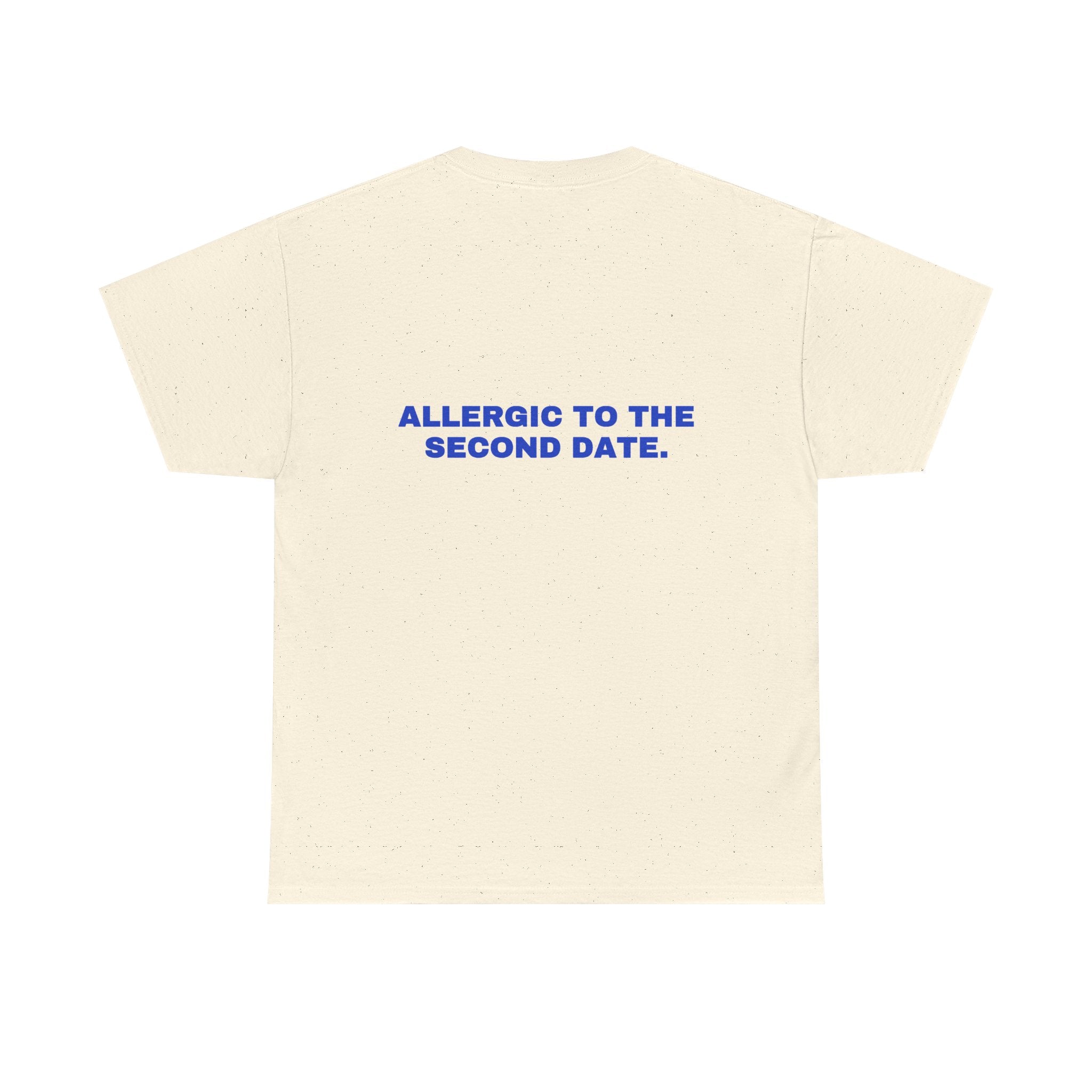Allergic to the second date. Cobalt print