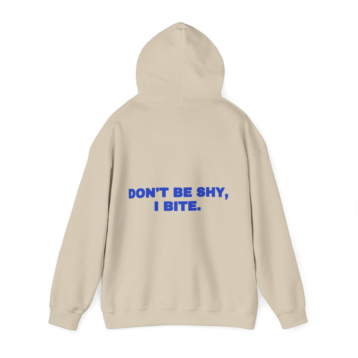 Don't be shy, I bite. Hoodie · Cobalt