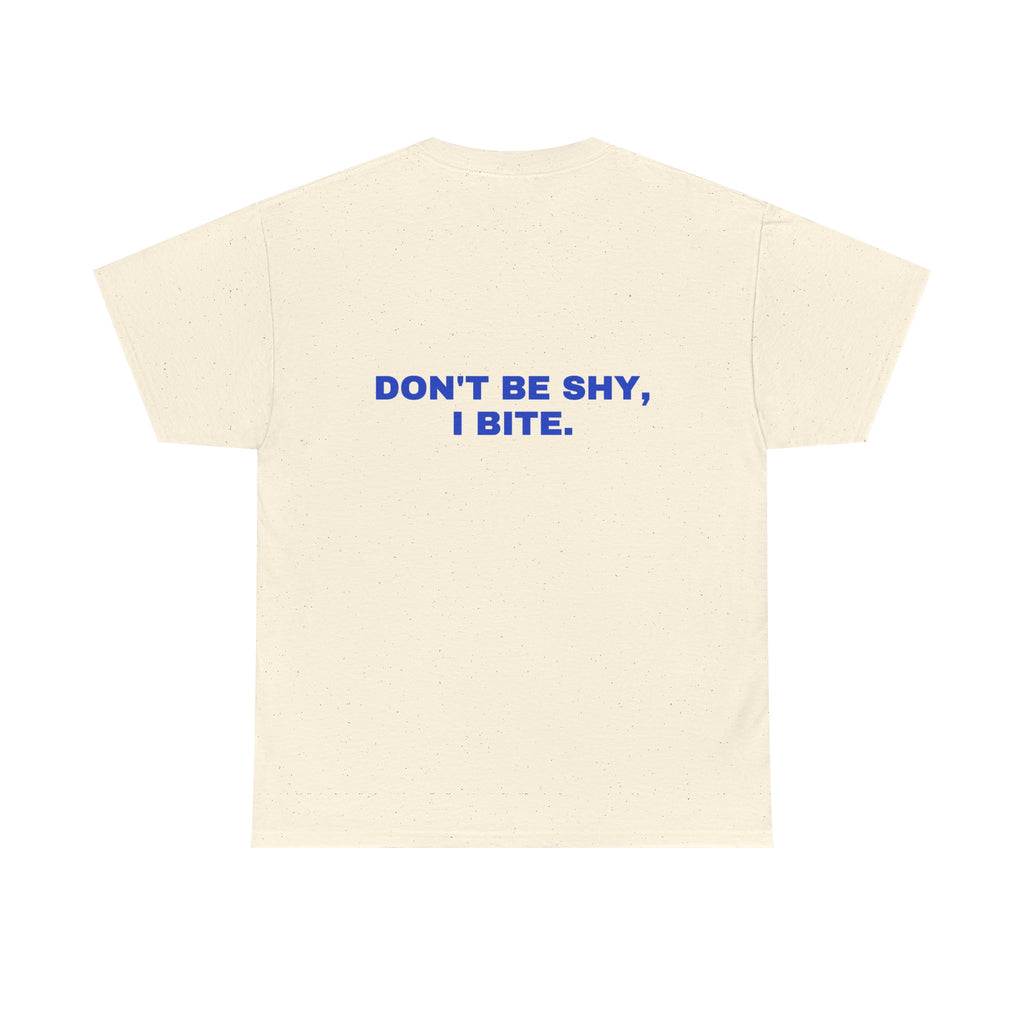 Don't be shy, I bite. Cobalt print