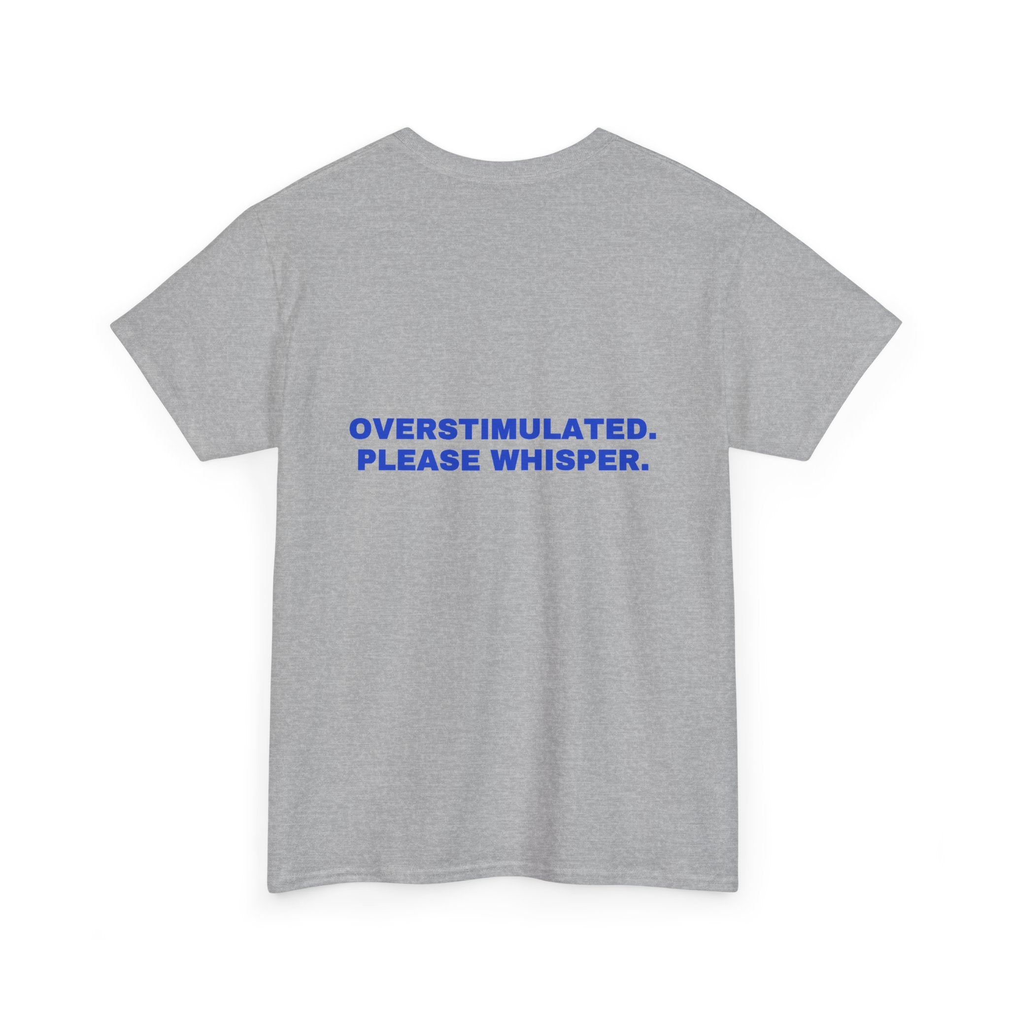 Overstimulated. Please whisper. Cobalt print