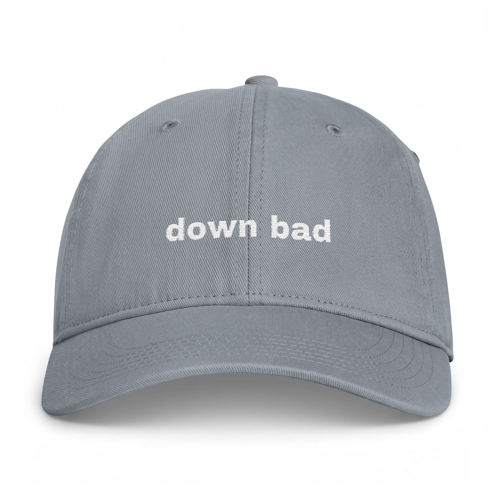 Down Bad Embroidered Cap - Comfort Colors Garment-Washed Dad Hat | Seen Zoned