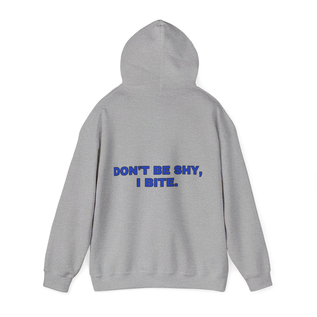 Don't be shy, I bite. Cobalt print