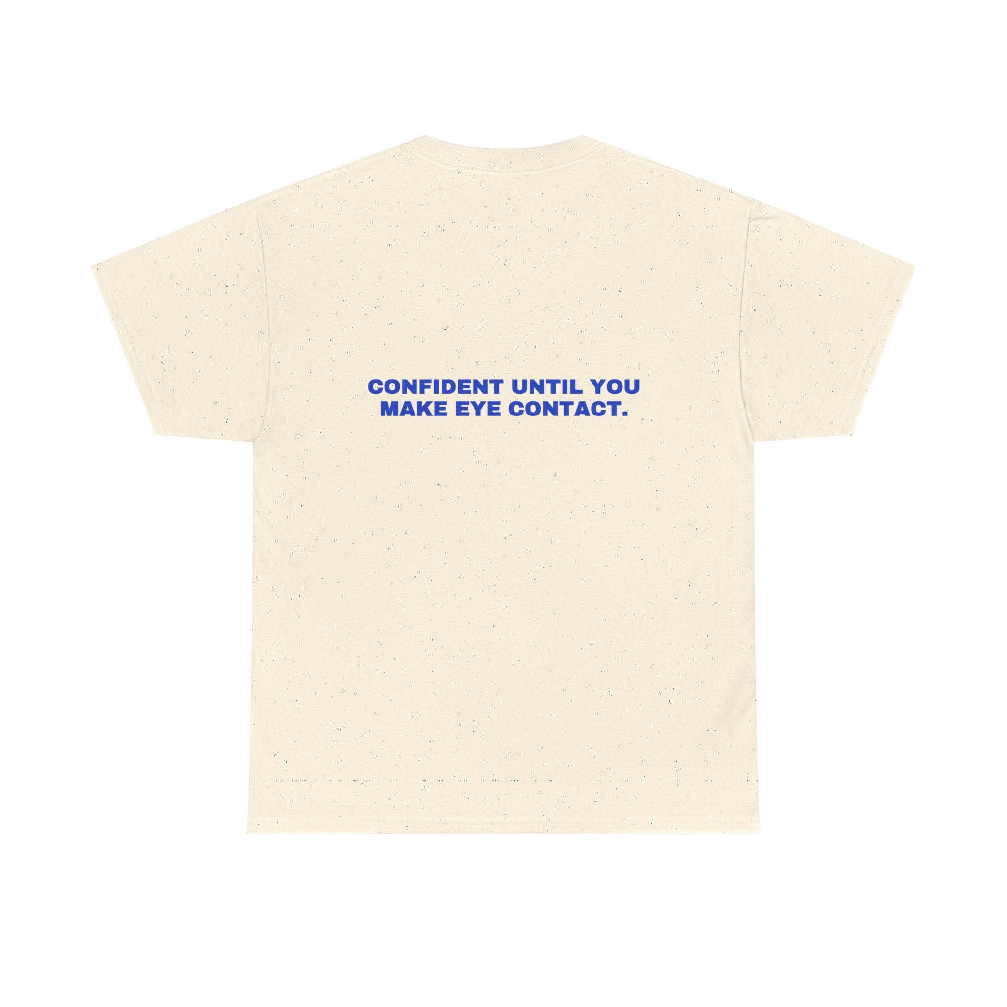 Confident until you make eye contact. Cobalt print