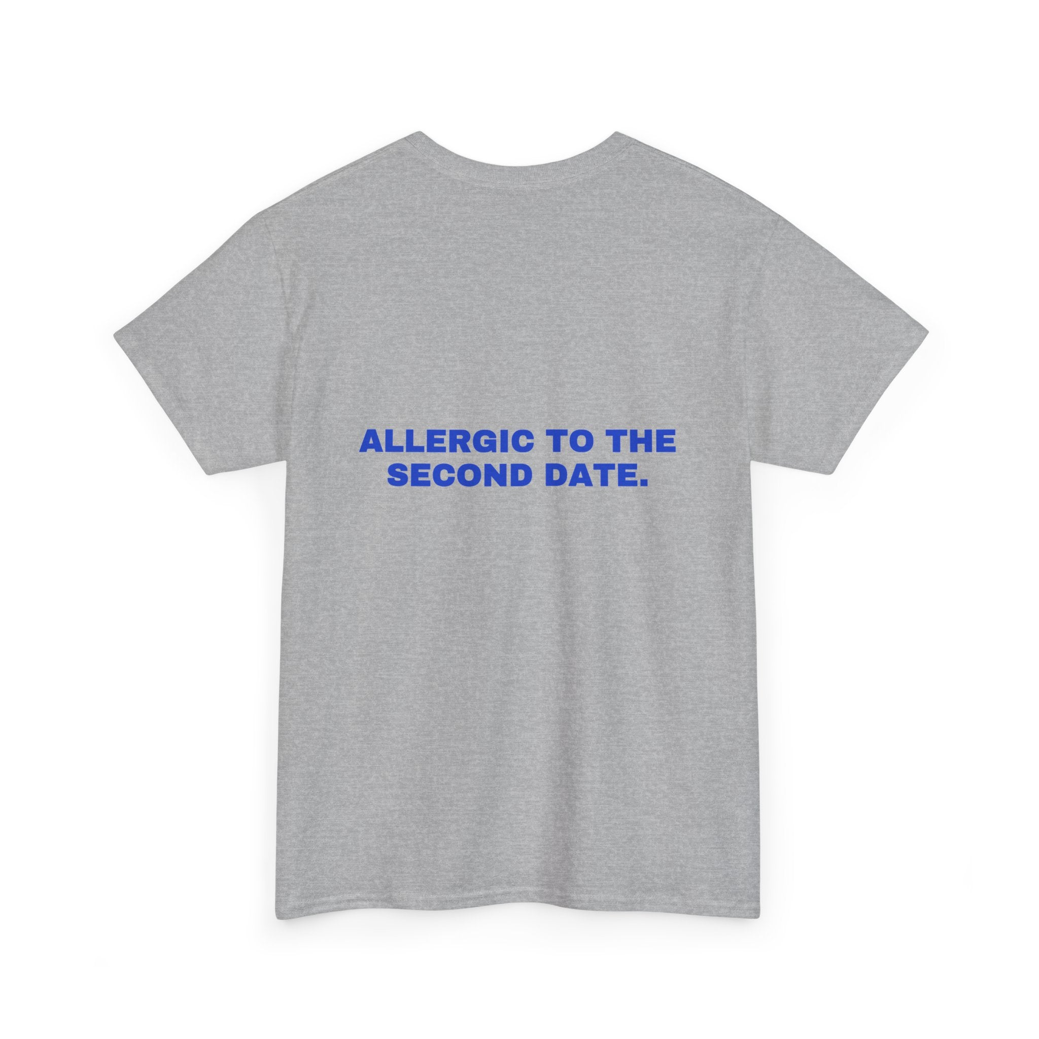 Allergic to the second date. Cobalt print