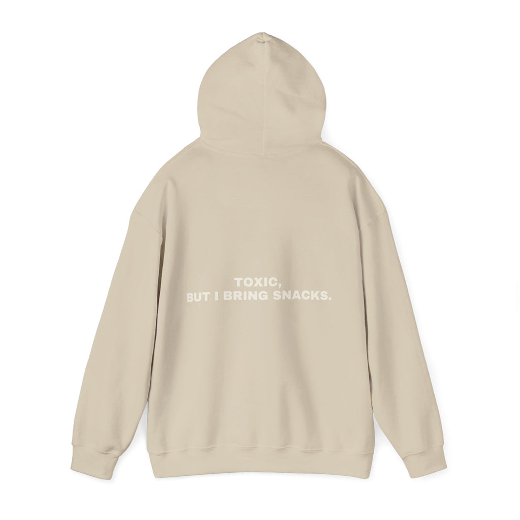 Toxic, but I bring snacks. Statement Hoodie - Funny Flirty Dating Gift, Gen-Z Read-Receipt Humor | Seen Zoned
