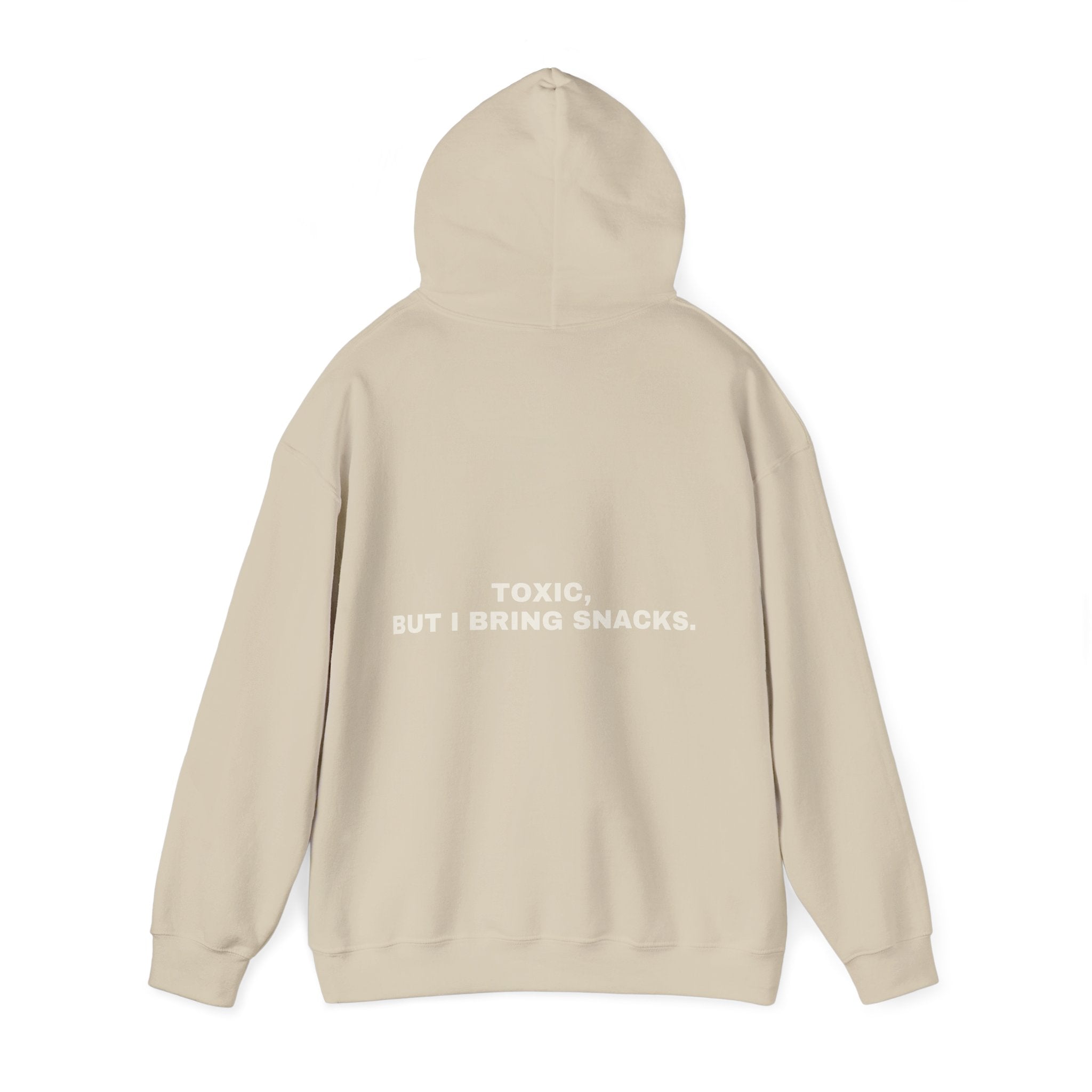 Toxic, but I bring snacks. Statement Hoodie - Funny Flirty Dating Gift, Gen-Z Read-Receipt Humor | Seen Zoned