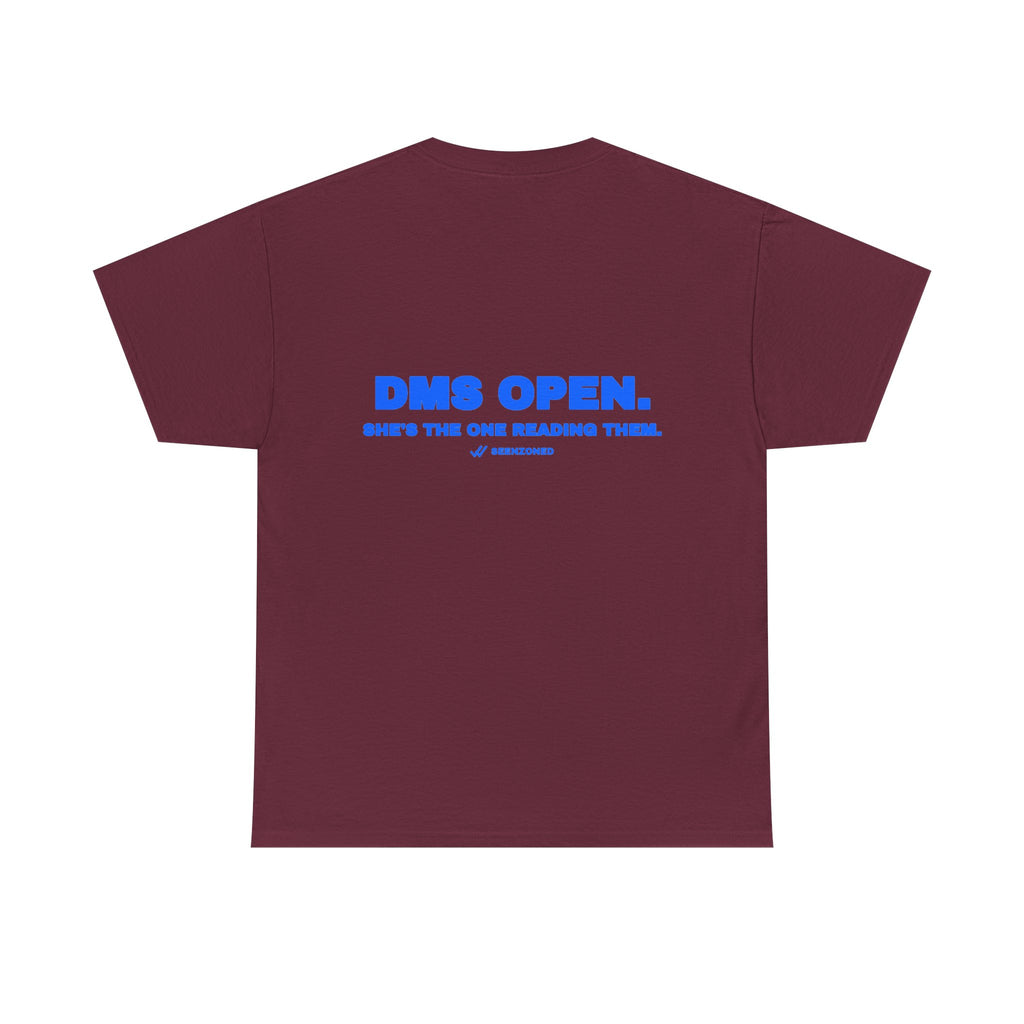 DMs open. She's the one reading them. Tee