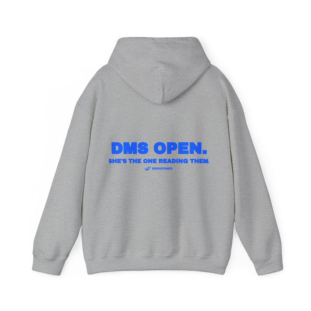 DMs open. She's the one reading them. Hoodie