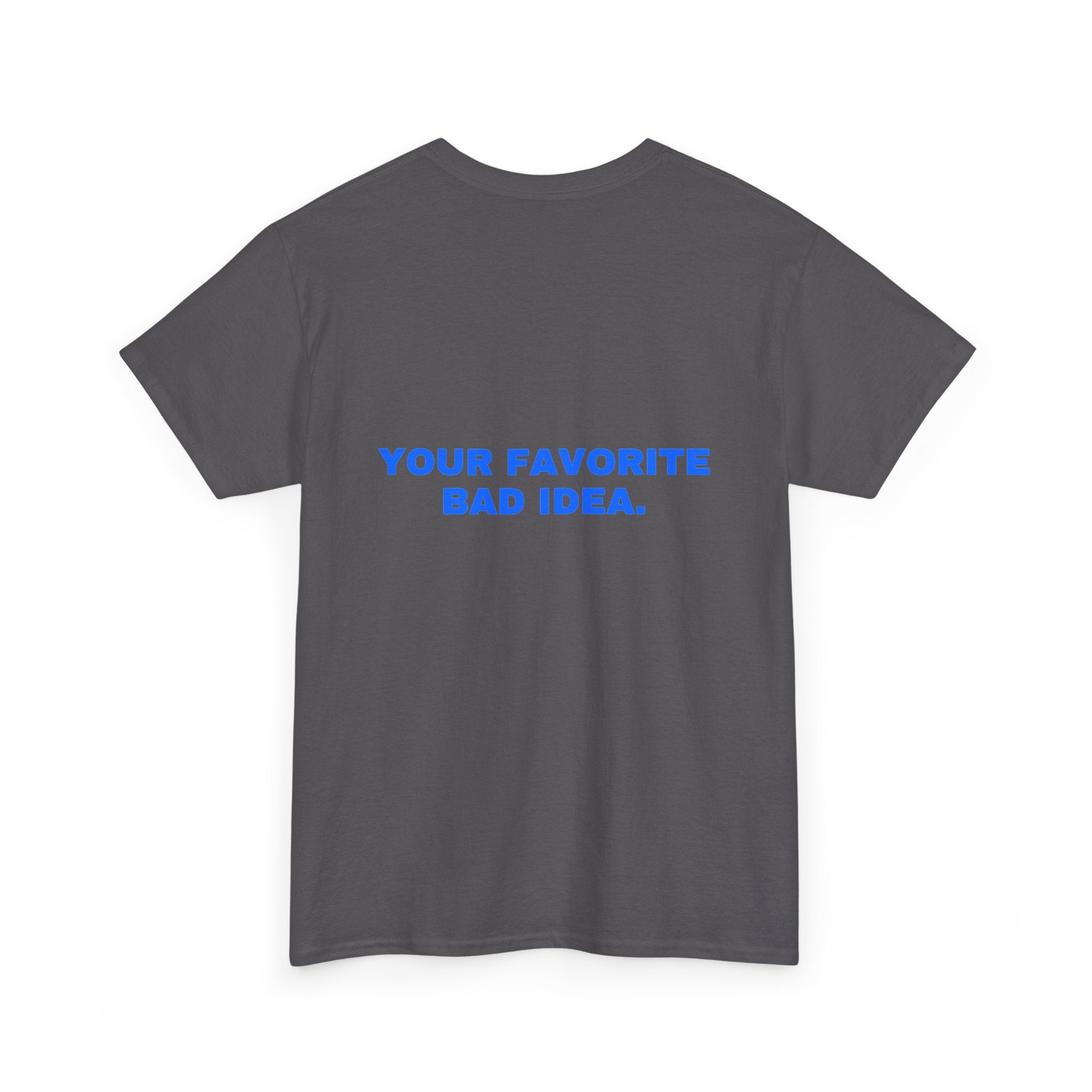 Your favorite bad idea. Royal print (dark)