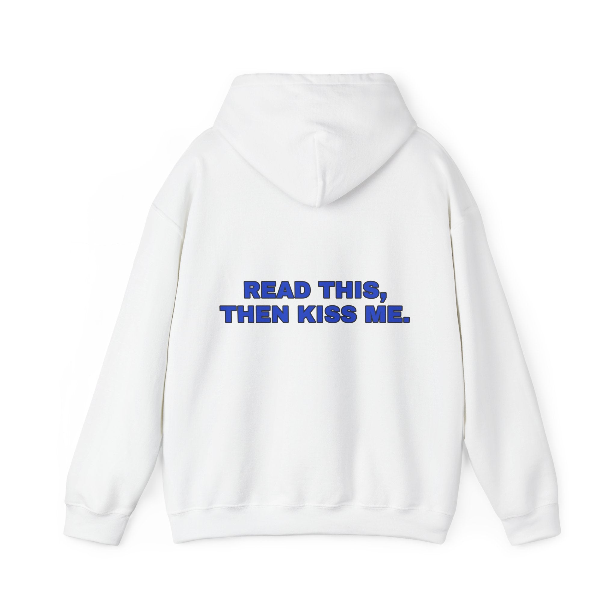 Read this, then kiss me. Cobalt print