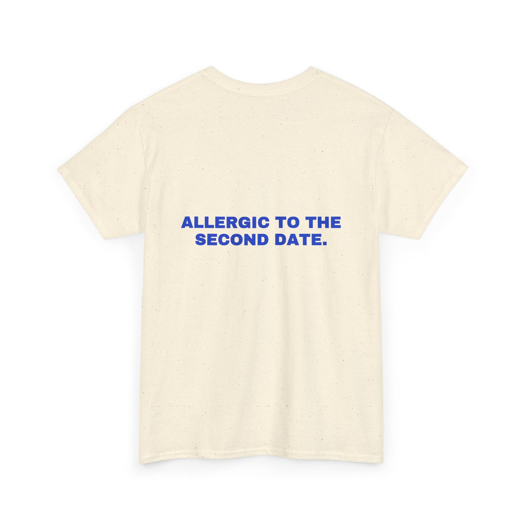 Allergic to the second date. Cobalt print