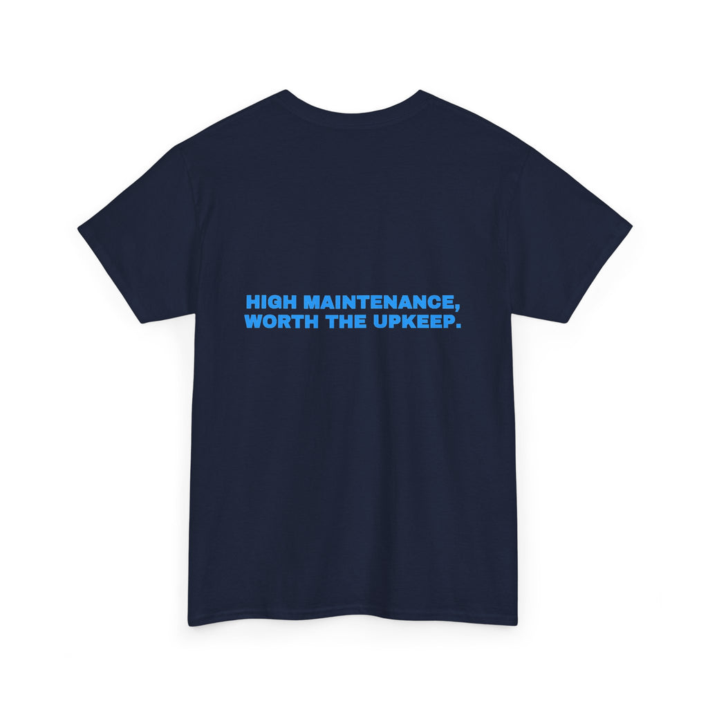 High maintenance, worth the upkeep. Sky print (dark)