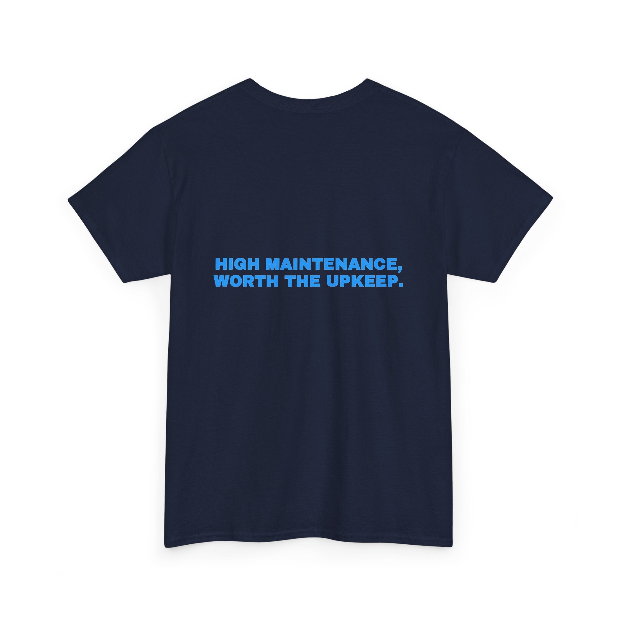 High maintenance, worth the upkeep. Sky print (dark)