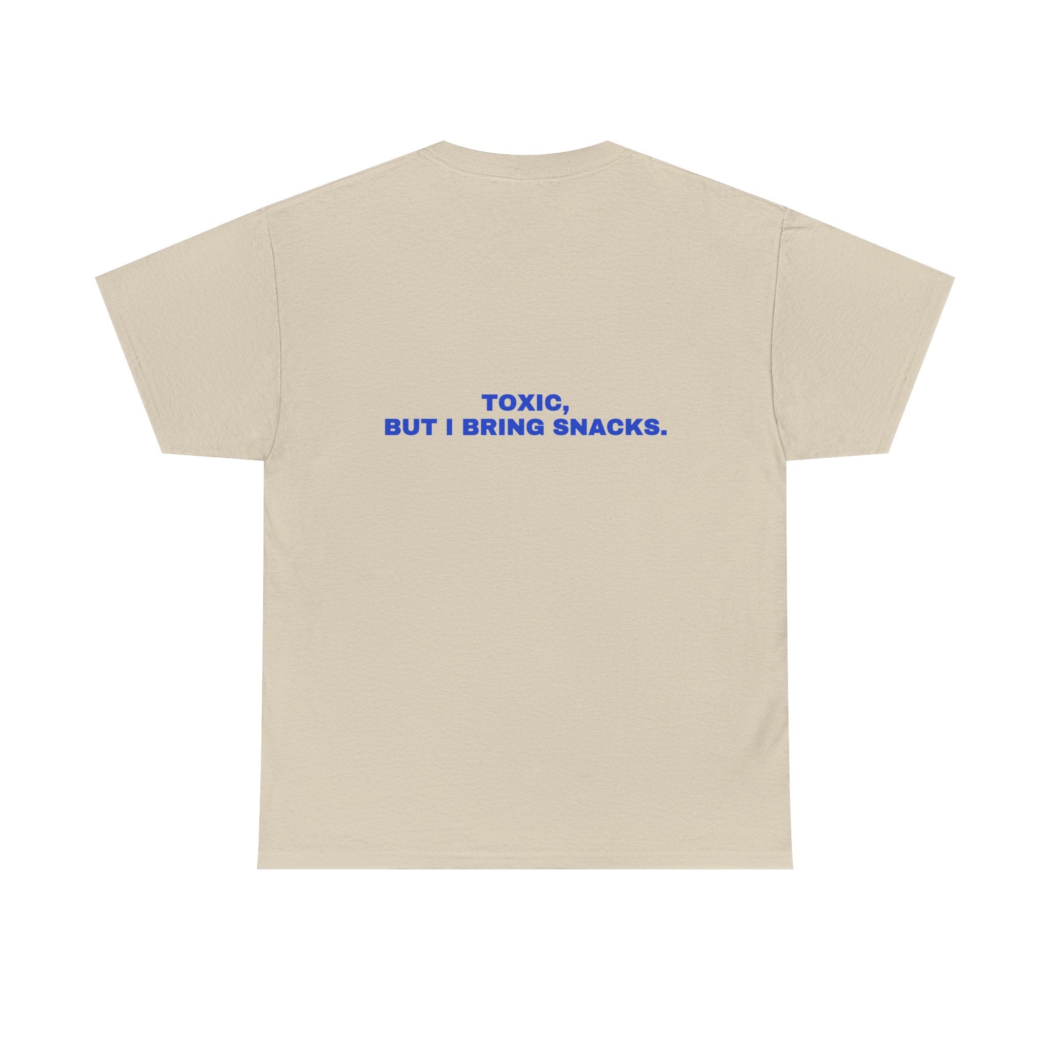 Toxic, but I bring snacks. Cobalt print