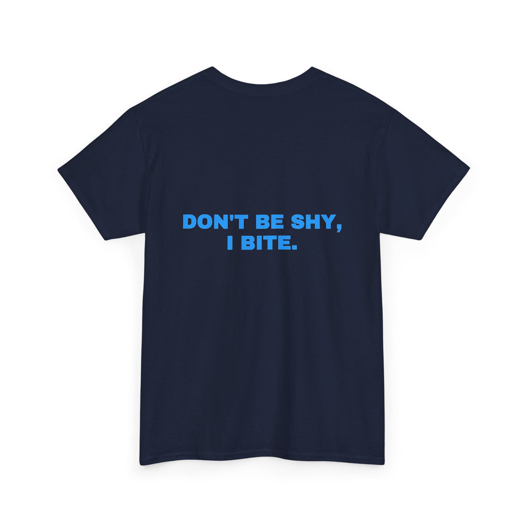 Don't be shy, I bite. Sky print (dark)