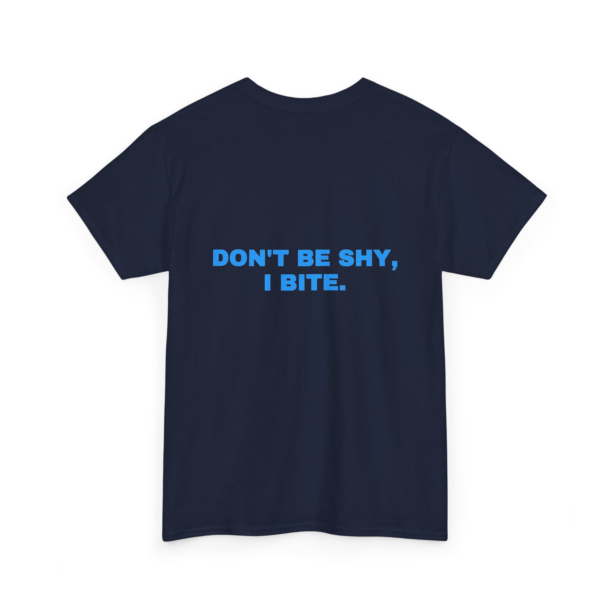 Don't be shy, I bite. Sky print (dark)