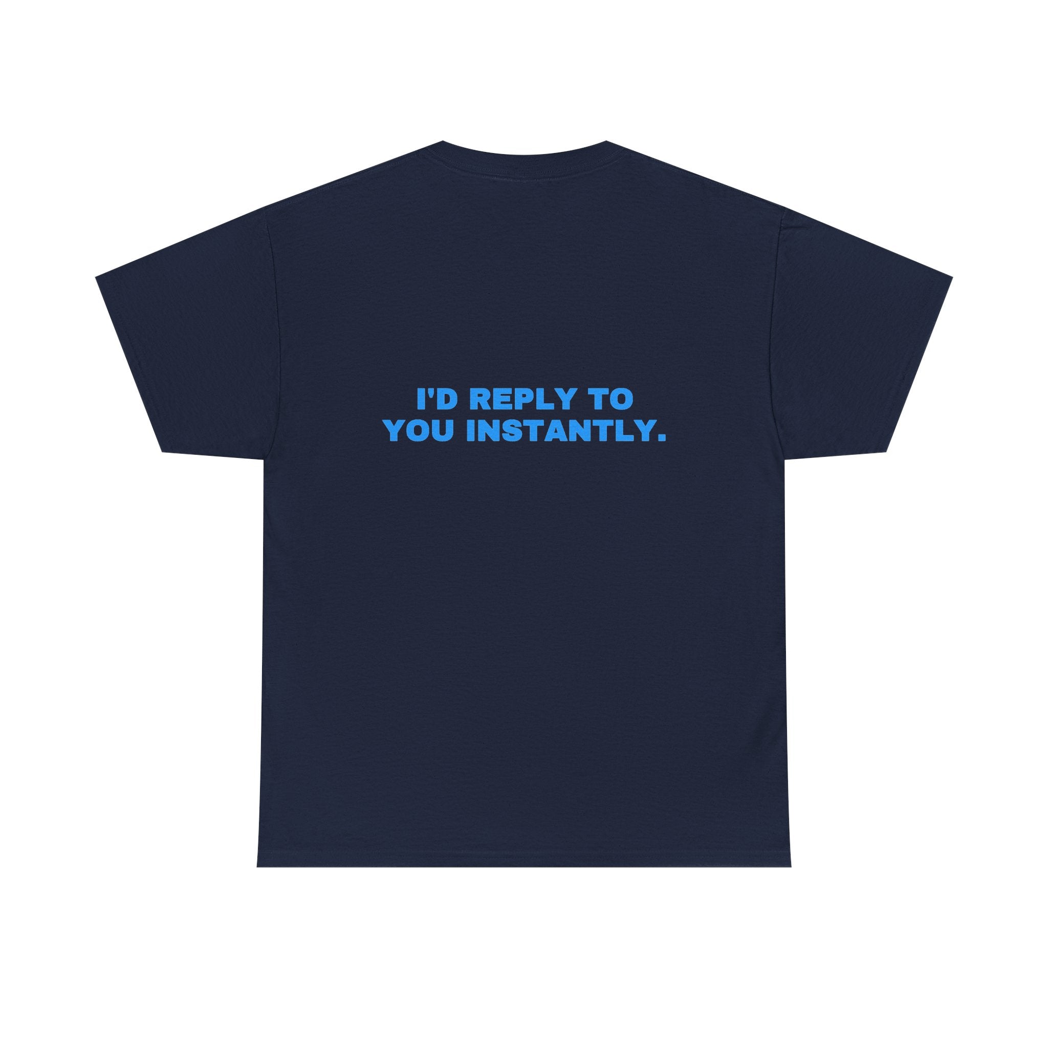 I'd reply to you instantly. Sky print (dark)