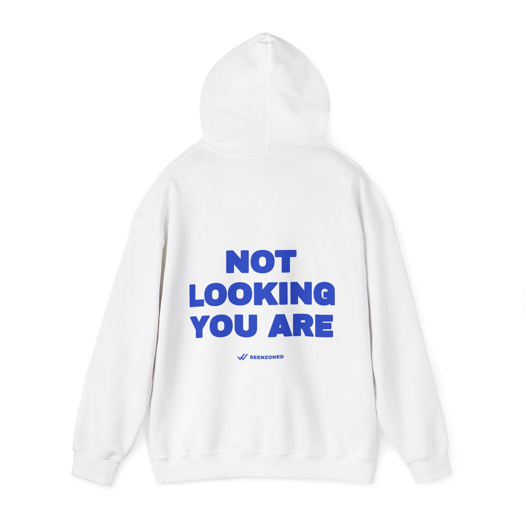 Not looking. You are. Hoodie · Cobalt