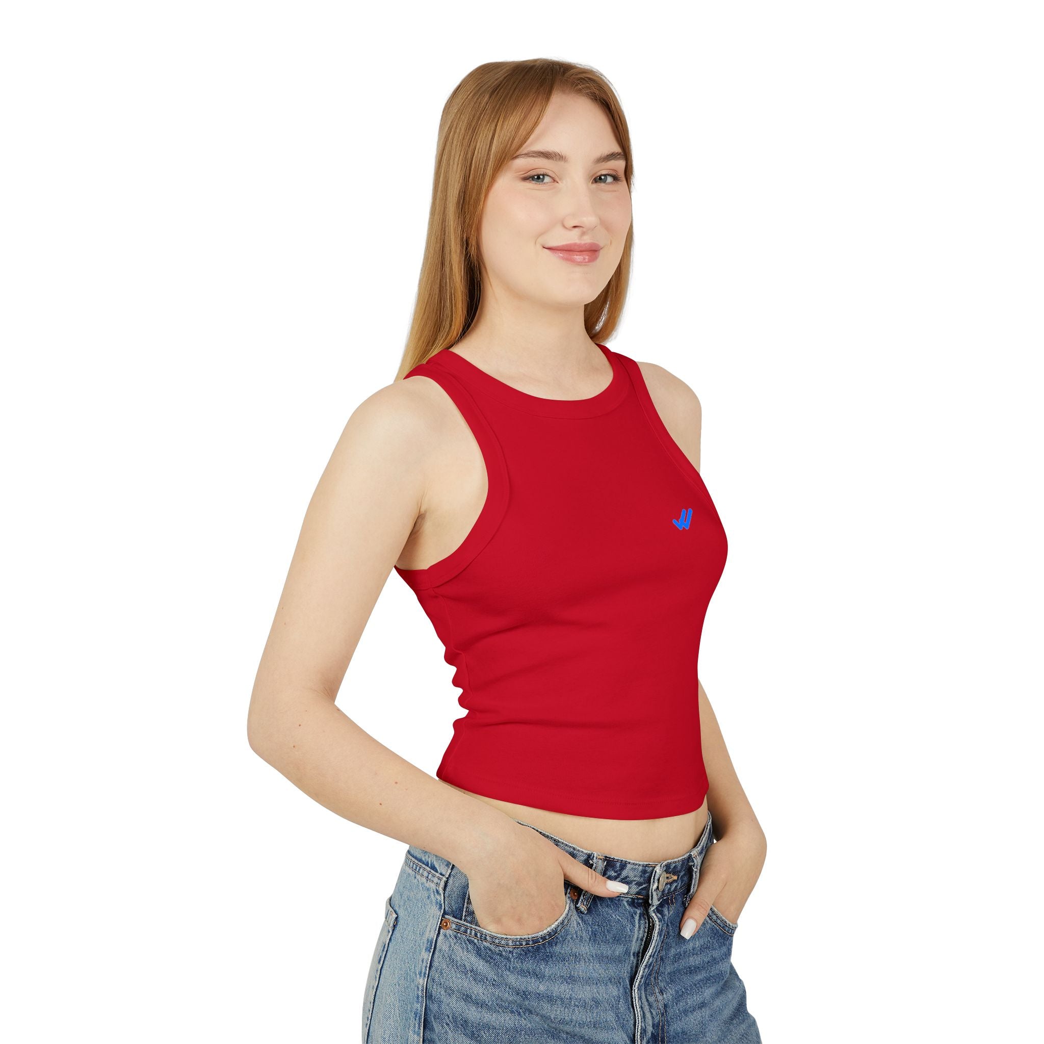 Allergic to the second date. Statement Ribbed Crop Tank - Funny Flirty Dating Gift for Her | Seen Zoned