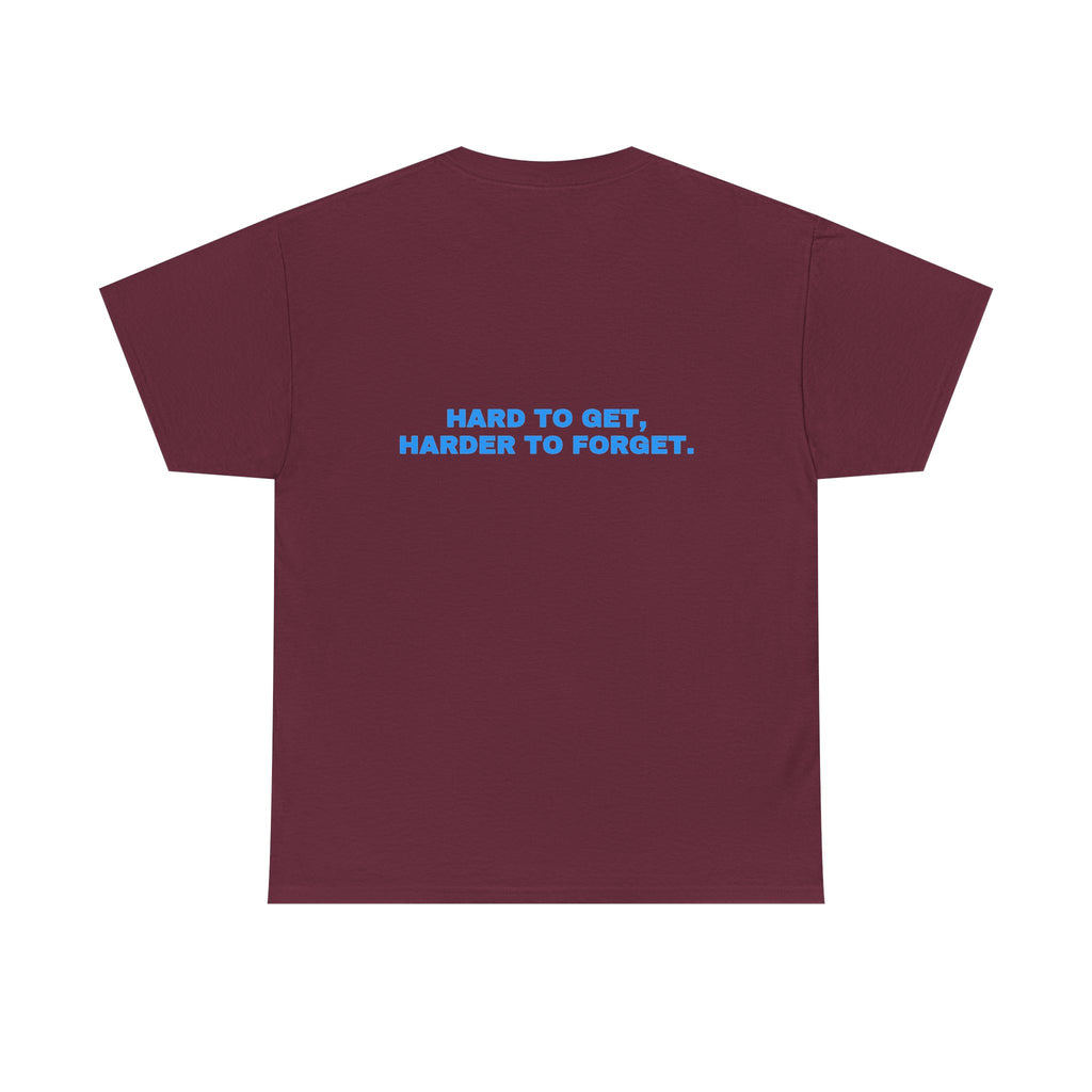Hard to get, harder to forget. Sky print (dark)