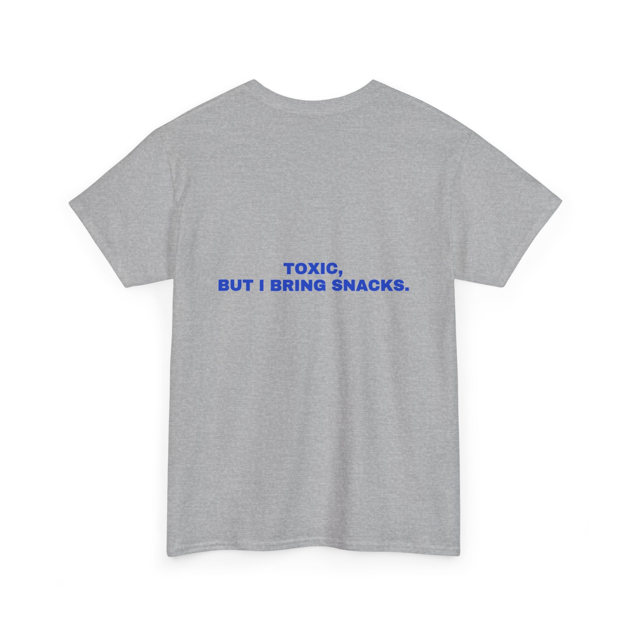 Toxic, but I bring snacks. Cobalt print