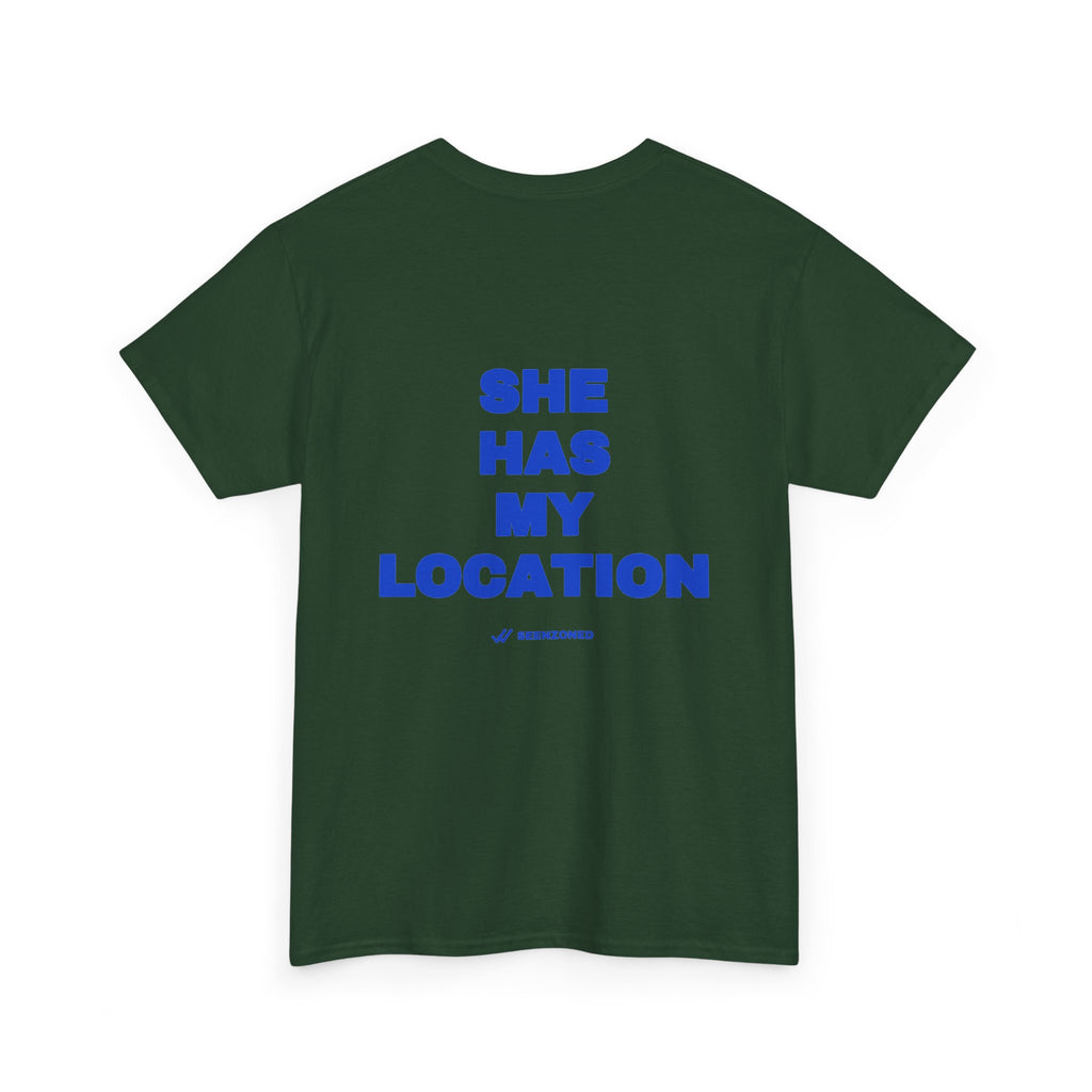 She has my location. Tee · Cobalt (dark)