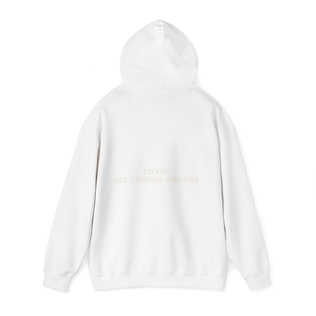 Toxic, but I bring snacks. Statement Hoodie - Funny Flirty Dating Gift, Gen-Z Read-Receipt Humor | Seen Zoned