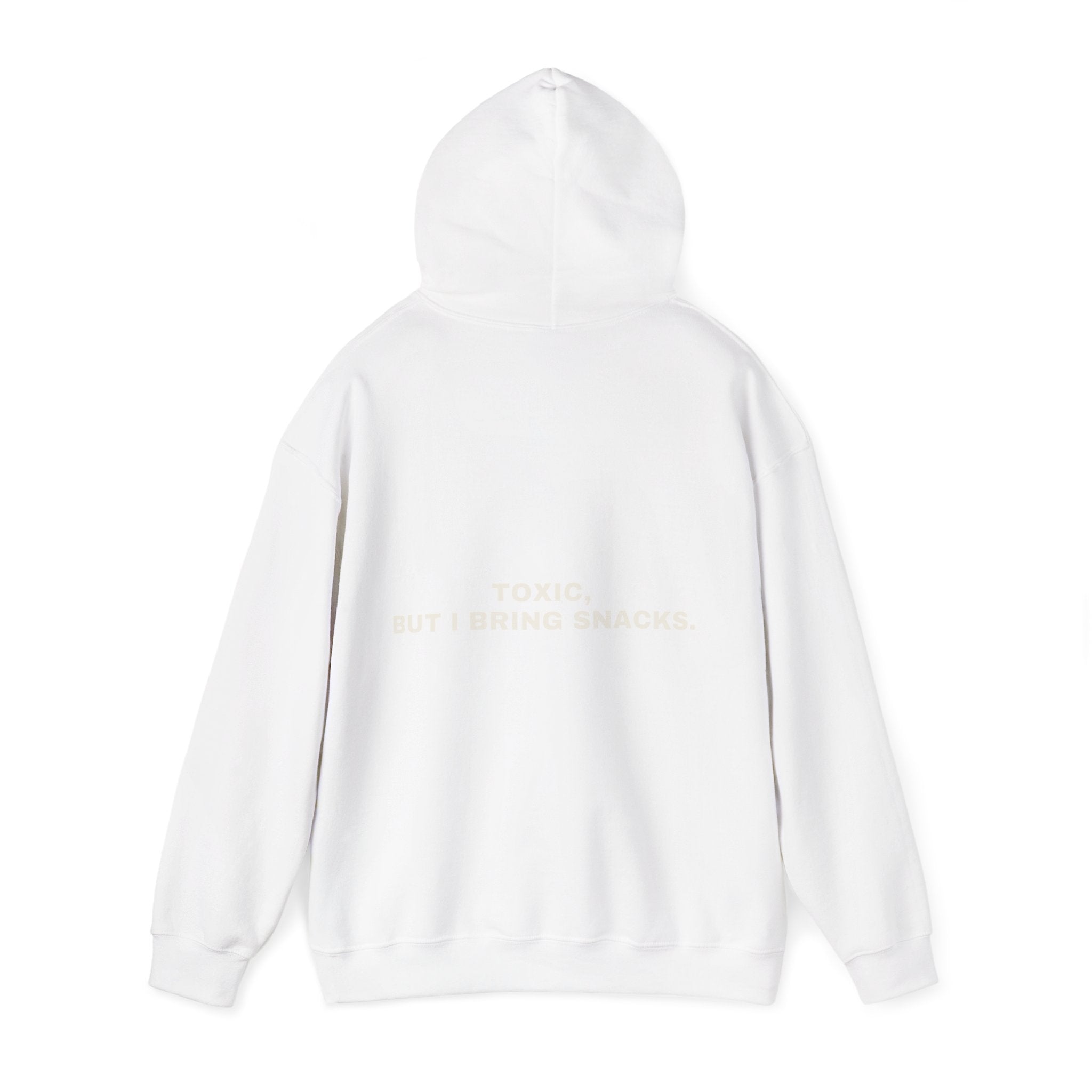 Toxic, but I bring snacks. Statement Hoodie - Funny Flirty Dating Gift, Gen-Z Read-Receipt Humor | Seen Zoned