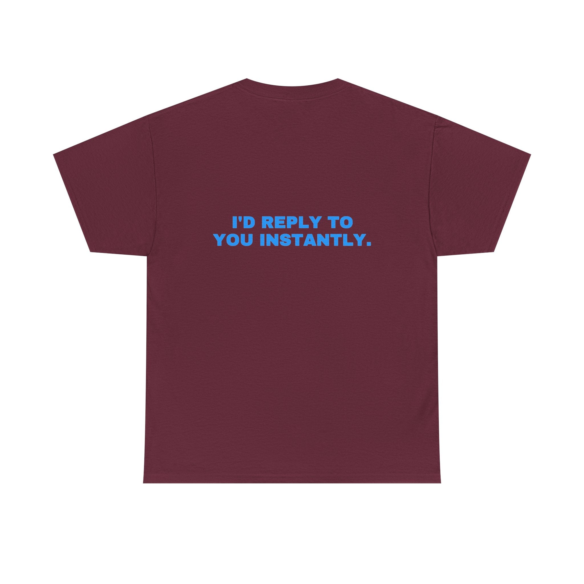 I'd reply to you instantly. Sky print (dark)