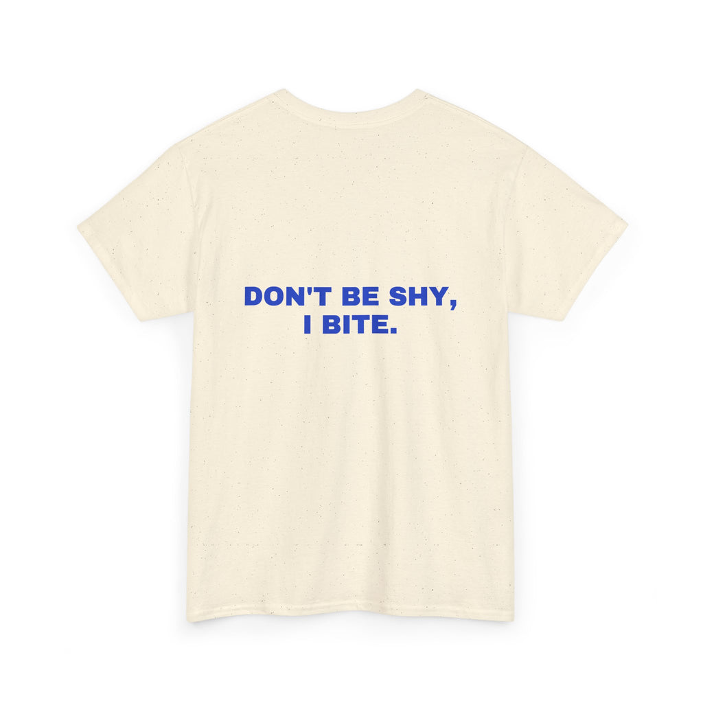 Don't be shy, I bite. Cobalt print