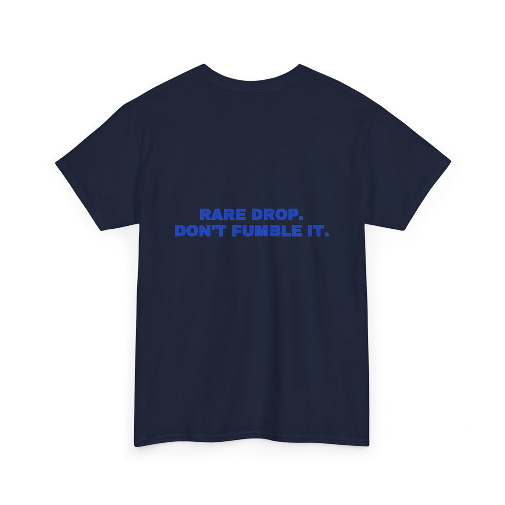 Rare drop. Don't fumble it. Cobalt print (dark)