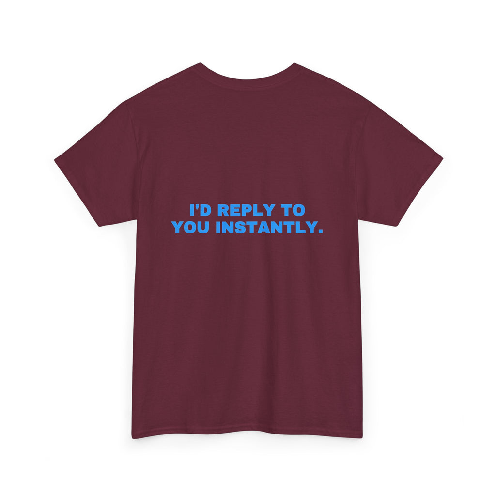 I'd reply to you instantly. Sky print (dark)