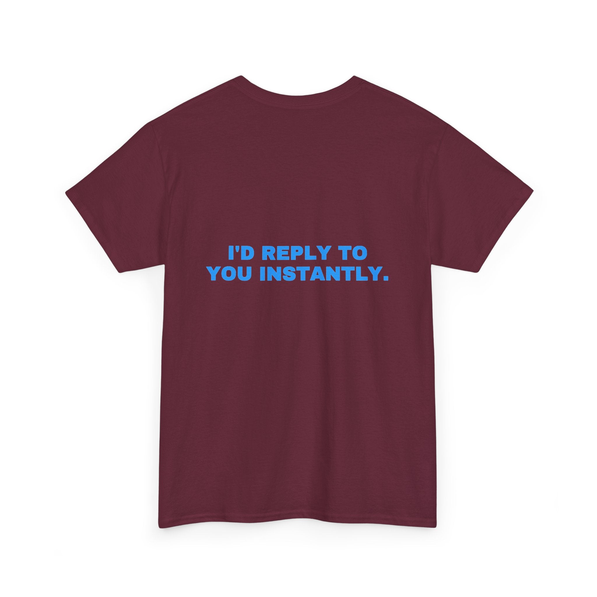 I'd reply to you instantly. Sky print (dark)