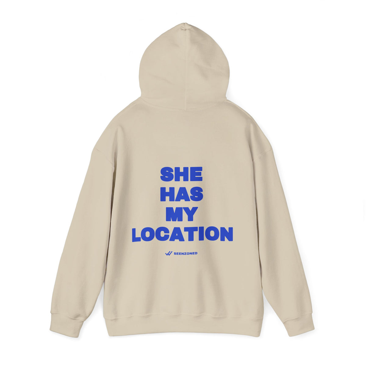 She has my location. Hoodie · Cobalt
