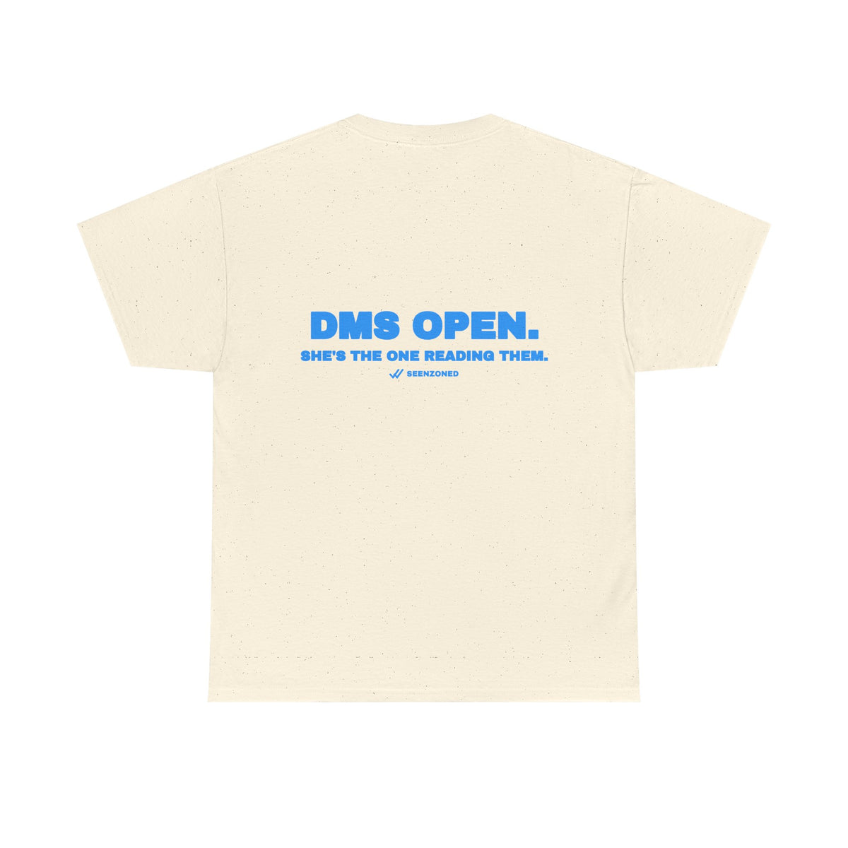 DMs open. She's the one reading them. Tee · Sky