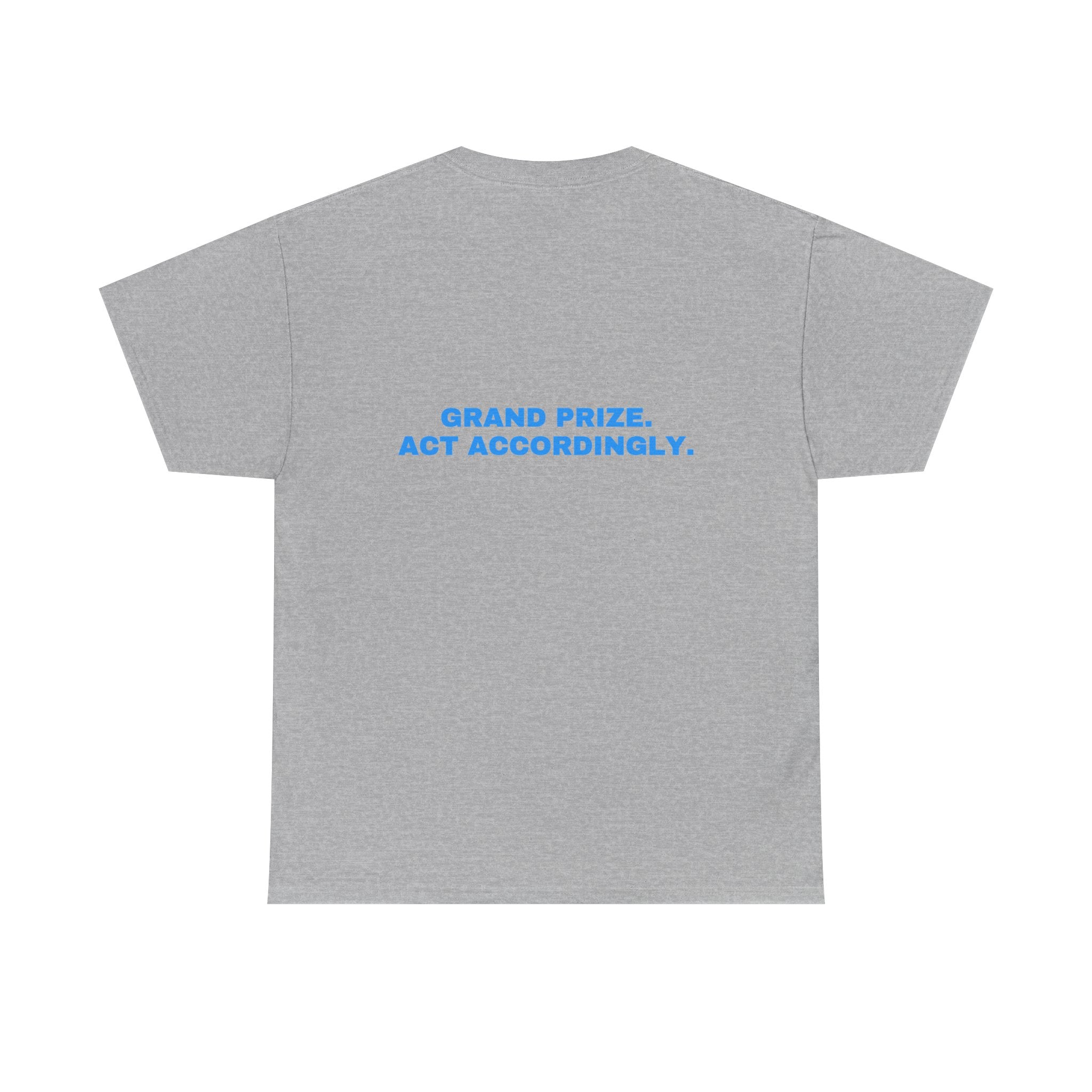 Grand prize. Act accordingly. Sky print
