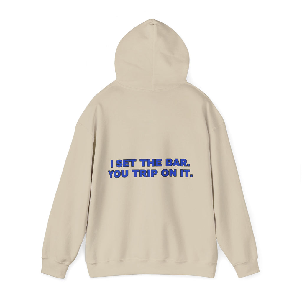 I set the bar. You trip on it. Cobalt print