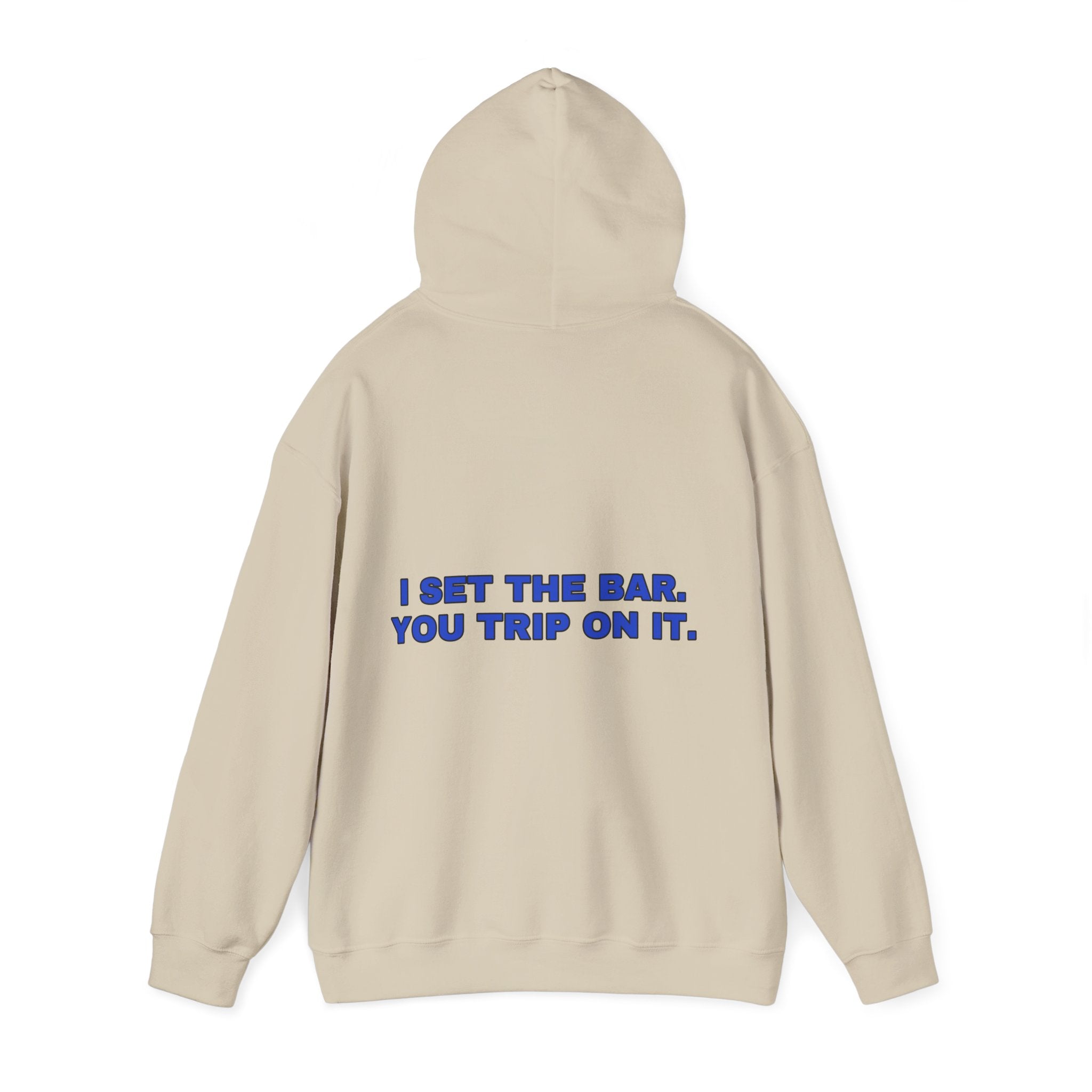 I set the bar. You trip on it. Cobalt print