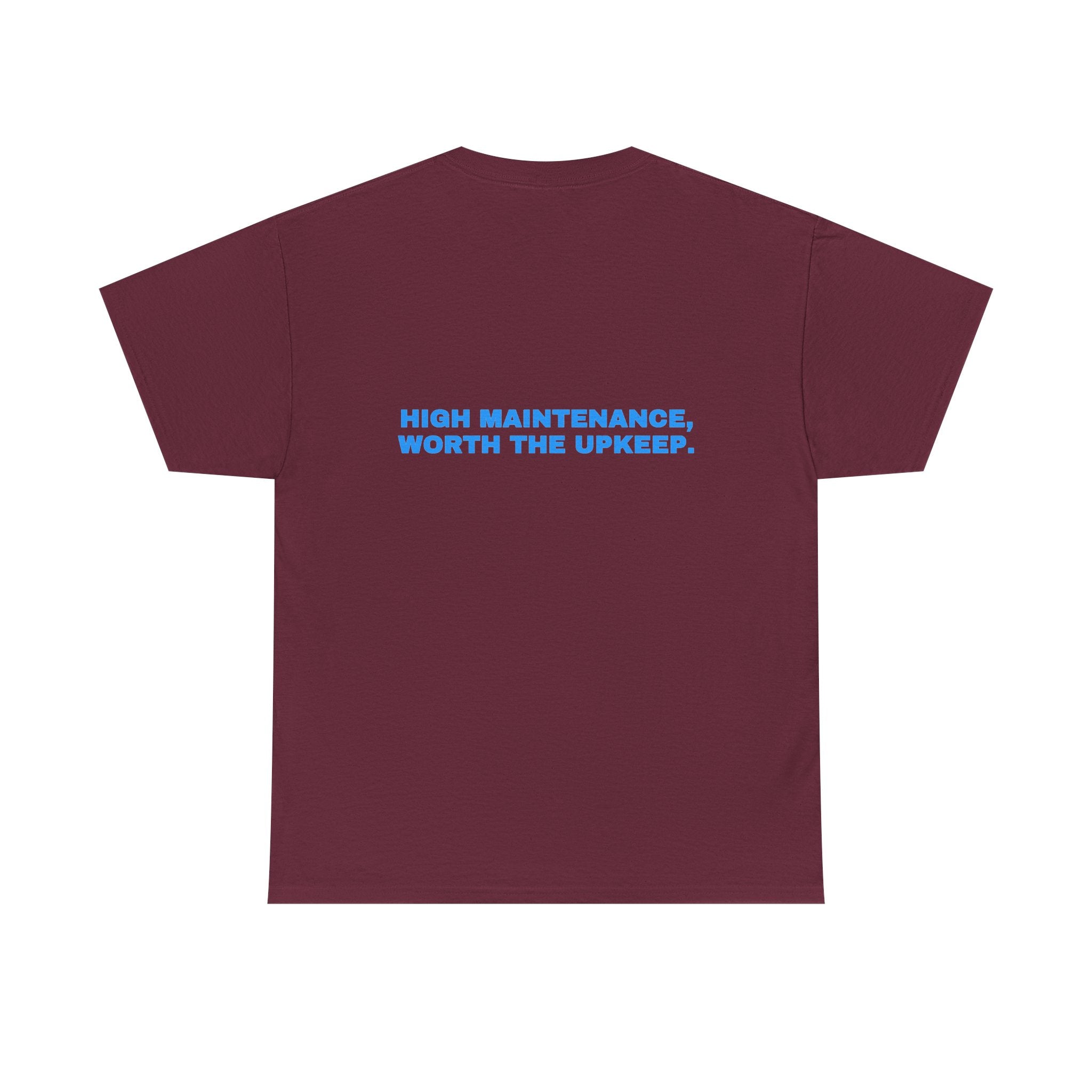 High maintenance, worth the upkeep. Sky print (dark)
