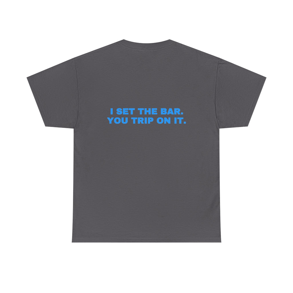 I set the bar. You trip on it. Sky print (dark)